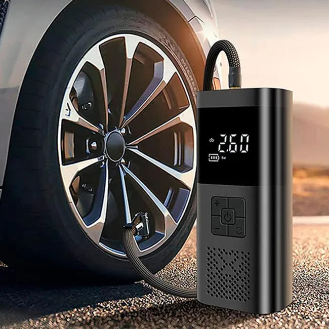 Cordless Tire Inflator 150PSI - in uso su pneumatico auto